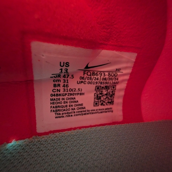 Nike ZM Mercurial Vapor 16 Elite Ag Pro Ember Glow Soccer Cleats 13 FQ8693-800